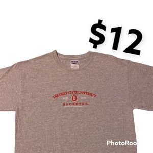 Vintage Embroidered Ohio State Buckeyes Tee - M